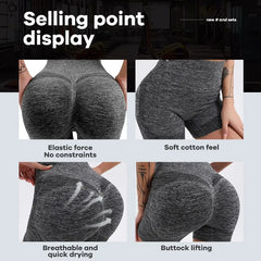 Women's High Waist Butt Lifting Workout Shorts