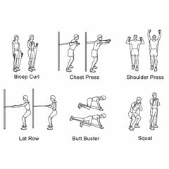 5–120lbs Resistance Band – Heavy-Duty Workout Band for Boxing, Fitness & Yoga