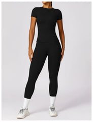 NCLAGEN Women’s Sports T-Shirt – Breathable Stretch Gym & Yoga Top