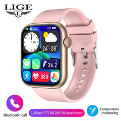 LIGE 2025 Smart Watch – Wireless Charging, Bluetooth Calls, Custom Watch Faces