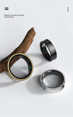R09 Smart Ring – Health Monitoring, Camera Control, Waterproof with Charging Case