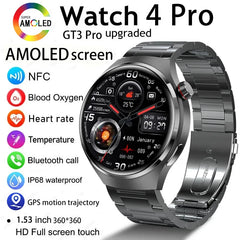For Huawei WATCH 4 Pro Smart Watch Men  AMOLED HD Screen Bluetooth Call GPS Trajectory NFC Health Monitor Smartwatch 2025 New