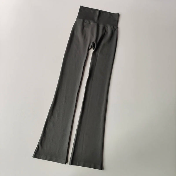 High-Waisted Seamless Flared Compression Leggings
