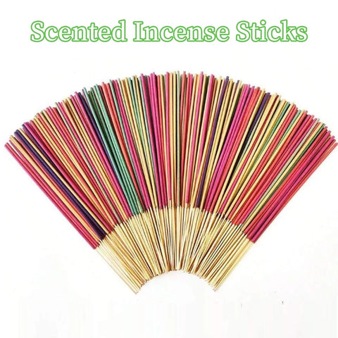 120pc Aromatherapy Incense Stick Set – 7 Natural Scents with Burner for Yoga & Meditation