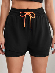 Women's High Rise Yoga Shorts – Elastic Proximity Control Running Shorts
