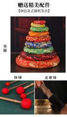 Handmade Tibetan Singing Bowl – Brass Sound Bowl with Accessories for Meditation & Yoga
