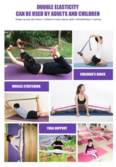 Multi-Section Yoga Resistance Band – Stretch & Training Strap