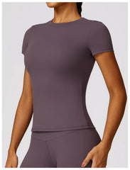 NCLAGEN Women’s Sports T-Shirt – Breathable Stretch Gym & Yoga Top