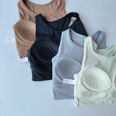 All-in-One Shockproof Sports Vest – Breathable Yoga & Running Bra