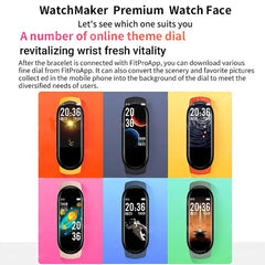 M6 Smart Watch – Fitness Tracker, Heart Rate, Blood Pressure Monitor, Waterproof