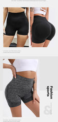 Women's High Waist Butt Lifting Workout Shorts