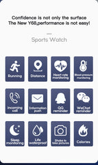 Y68 D20 Smartwatch – Bluetooth Fitness Tracker with Sleep & Activity Monitor