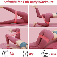 Portable Resistance Bands – Elastic Workout Bands for Yoga, Pilates & Fitness