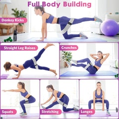 Fabric Resistance Hip Bands – Glute & Thigh Workout Loops for Fitness