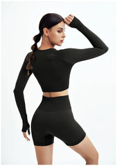 WAREBALL Seamless Yoga Set – 2/3/4pcs Women's Gym Workout Tracksuit