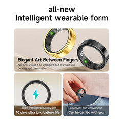 SR09 Smart Ring – Health Tracker with Bluetooth & Gesture Control