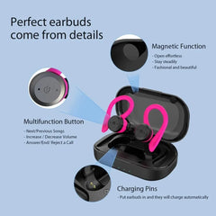 TWS Waterproof Earbuds – 20H Playtime, IPX7 Sport Bluetooth Headset