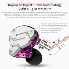 KZ ZSN Hybrid Metal Earphones – HiFi Bass with 1BA+1DD