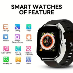 2025 Bluetooth Smartwatch – Call Answering & Fitness Tracker for Men & Women