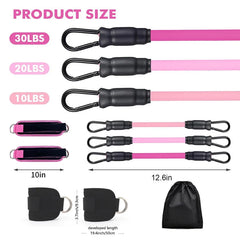 Ankle Strap Resistance Bands – Leg & Hip Strength Trainer for Home Fitness