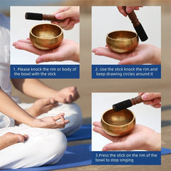 Miwayer Handmade Tibetan Singing Bowl – Copper Sound Therapy
