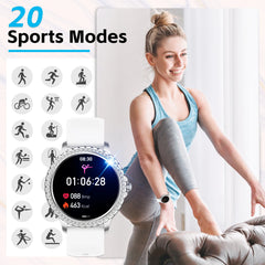 Lanker Women’s Smartwatch – Fitness Tracker with Heart & Sleep Monitor