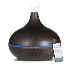 500ml Wood Grain Essential Oil Diffuser with Remote