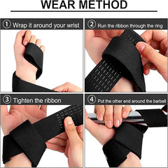 Weightlifting Wrist Straps – Adjustable Non-Slip Lifting Support