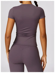 NCLAGEN Women’s Sports T-Shirt – Breathable Stretch Gym & Yoga Top