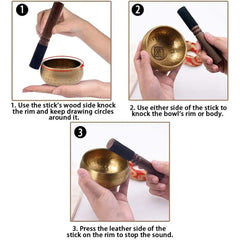 Miwayer Handmade Tibetan Singing Bowl – Copper Sound Therapy
