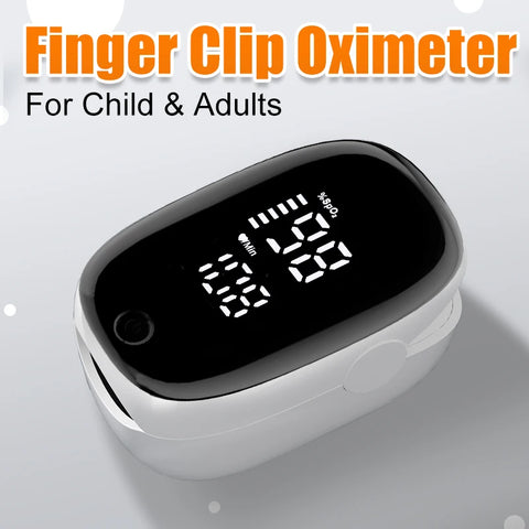 Portable Fingertip Pulse Oximeter – Blood Oxygen & Heart Rate Monitor with LED Display