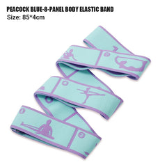 Elastic Multi-Section Yoga Resistance Bands – Pilates & Fitness Training