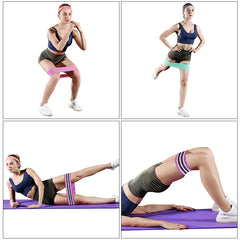 Fabric Resistance Hip Bands – Glute & Thigh Workout Loops for Fitness
