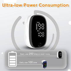 Portable Fingertip Pulse Oximeter – Blood Oxygen & Heart Rate Monitor with LED Display
