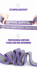 Elastic Multi-Section Yoga Resistance Bands – Pilates & Fitness Training