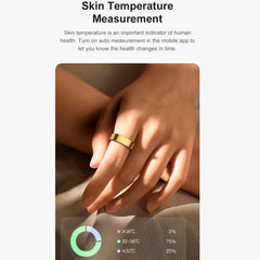 R09 Smart Ring – Health Monitoring, Camera Control, Waterproof with Charging Case