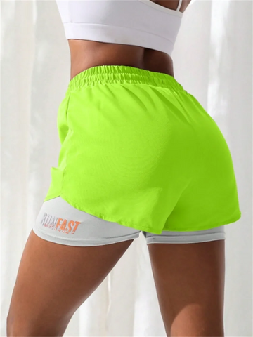 Women's High Rise Yoga Shorts – Elastic Proximity Control Running Shorts