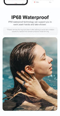 R02 Smart Ring – Health & Sleep Tracker, IP68 Waterproof, Bluetooth
