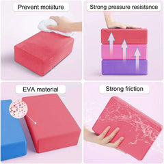 Yoga Blocks – EVA Foam Support Bricks for Home & Studio Use