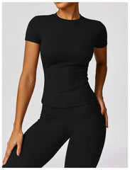 NCLAGEN Women’s Sports T-Shirt – Breathable Stretch Gym & Yoga Top