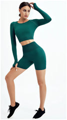 WAREBALL Seamless Yoga Set – 2/3/4pcs Women's Gym Workout Tracksuit