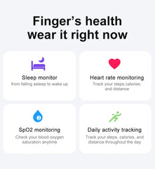 R02 Smart Ring – Health & Sleep Tracker, IP68 Waterproof, Bluetooth