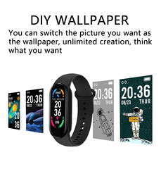 M6 Smart Watch – Fitness Tracker, Heart Rate, Blood Pressure Monitor, Waterproof
