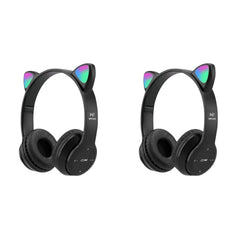 Glow Light Wireless Headphones – Over-Ear Bluetooth Stereo with Bass