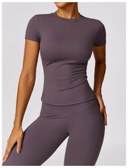 NCLAGEN Women’s Sports T-Shirt – Breathable Stretch Gym & Yoga Top