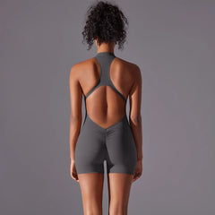 Women’s Push-Up Fitness Bodysuit – Breathable Quick-Dry Yoga & Gym Wear