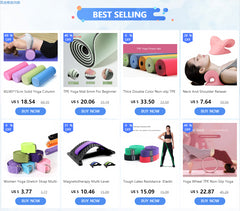 45cm Yoga Foam Roller & Pilates Block Set – Muscle Massage & Exercise Equipment