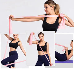 Yoga & Pilates Resistance Bands – Natural Latex Fitness Straps