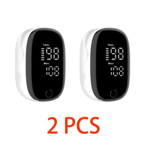 Portable Fingertip Pulse Oximeter – Blood Oxygen & Heart Rate Monitor with LED Display