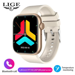 LIGE 2025 Smart Watch – Wireless Charging, Bluetooth Calls, Custom Watch Faces